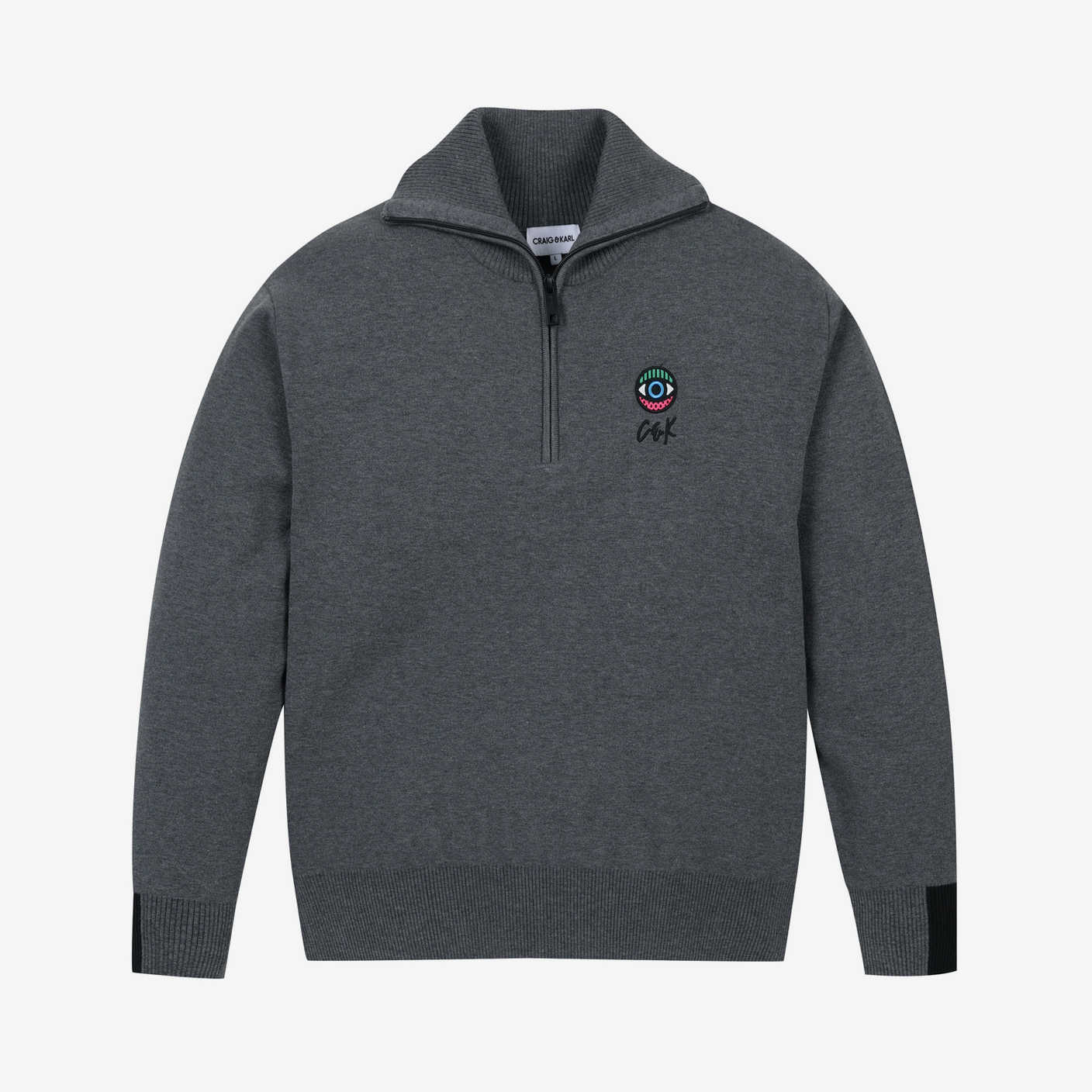 [M] 집업에리 스웨터
